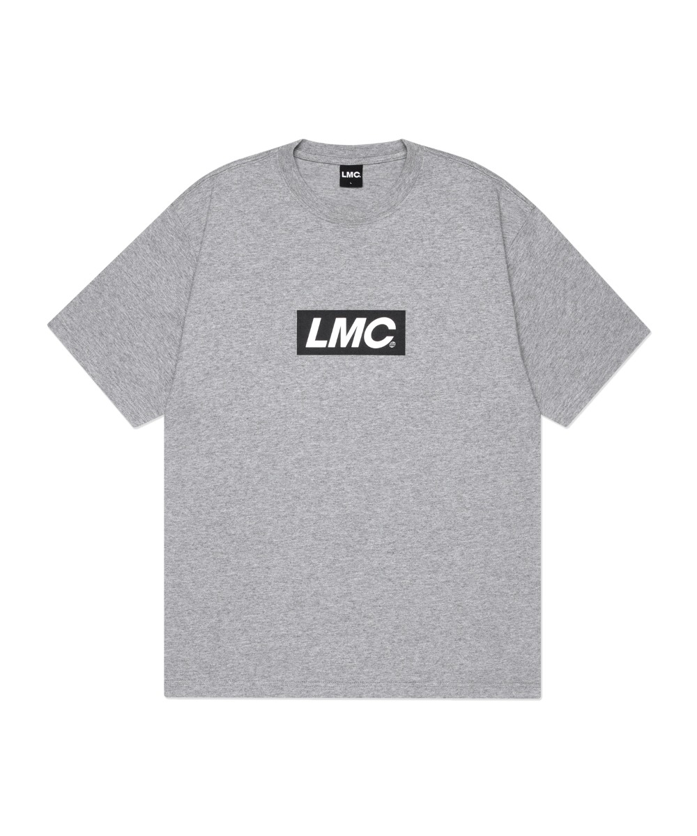 LMC BOX ITALIC TEE heather gray, lmc, 엘엠씨